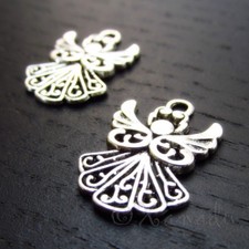 Angel Charms 20mm Antiqued Silver Plated Pendants C6786 - 10, 20 Or 50PCs