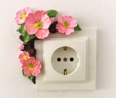 Silikonform Blumenrand Rosen 10 cm natur mit Schleife Gipsband