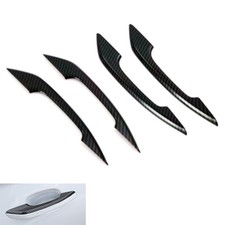 Gloss Carbon Fiber Print Exterior Handle Plastic HALF Cover Fits 18-24 Q5 SQ5