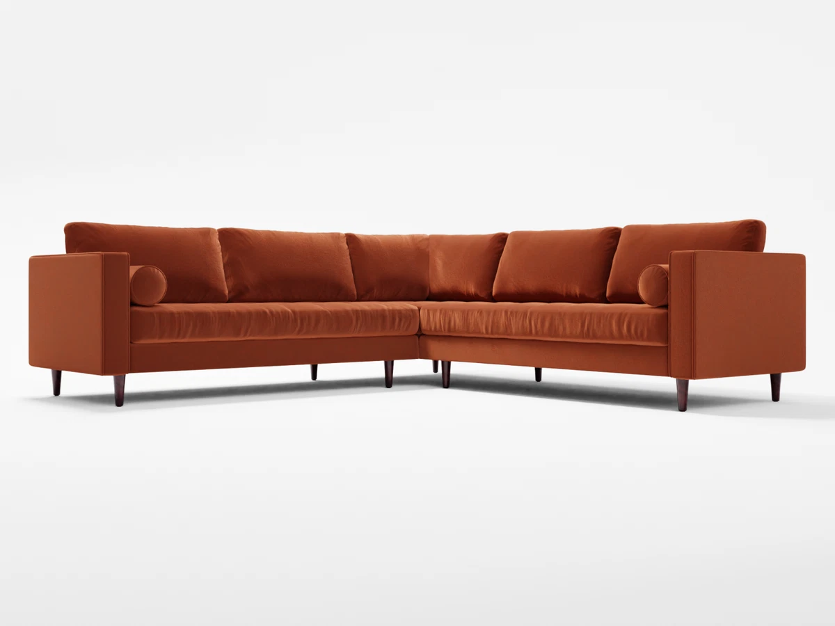 Scott velvet sofa deals