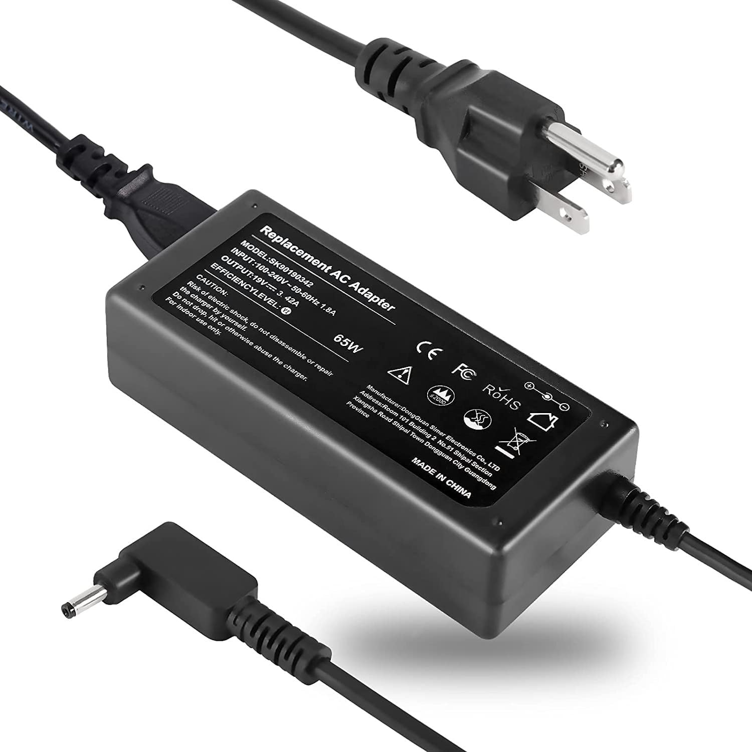 N15Q8 N15Q9 N16P1 N20C5 65W 19V 3.42A Charger Replacement for Acer Laptop AC Ada