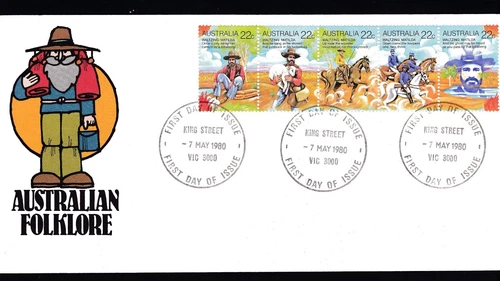 1980 AUSTRALIAN FOLKLORE DECIMAL STAMP FIRST DAY COVER #2322