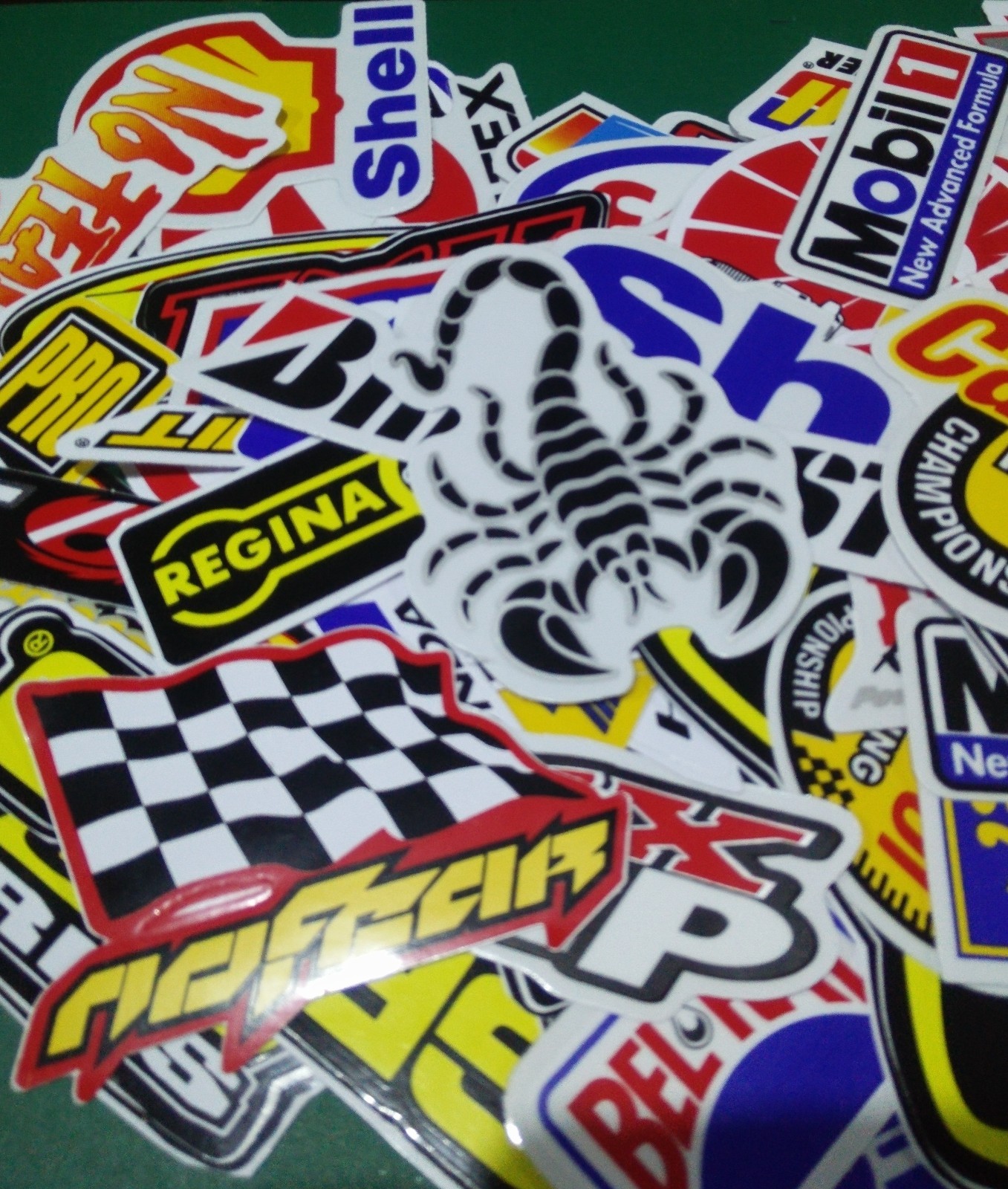 Sticker Racing Home 70 Pcs Race Car Sticker Lot Vinyl Waterproof Motorcycle Helmet Racing ...