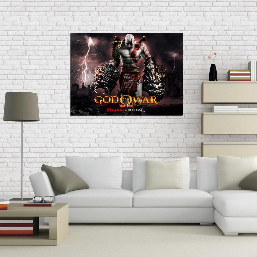 God Of War 4 Kratos In Dark Design Game Art Wall - POSTER 20x30