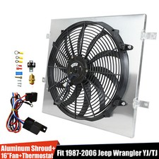 Aluminum Shroud Fanthermostat Relay Fit Radiator 1987-2006 Jeep Wrangler Yj Tj Aluminum Shroud Fanthermostat Relay Fit Radiator 1987-2006 Jeep Wrangler Yj Tj