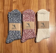 NEW LARGE A HOPE HEMP SHSX-007 HEMP SOCKS MADE IN JAPAN