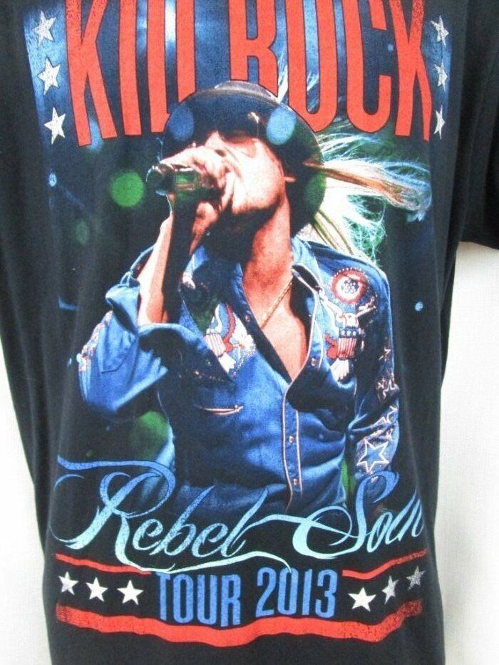 Kid Rock 2013 Rebel Soul Tour Black T-Shirt Size … - image 2