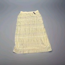 Lane Bryant Skirt Long Maxi lace pencil skirt Size 14/16 tan Women's