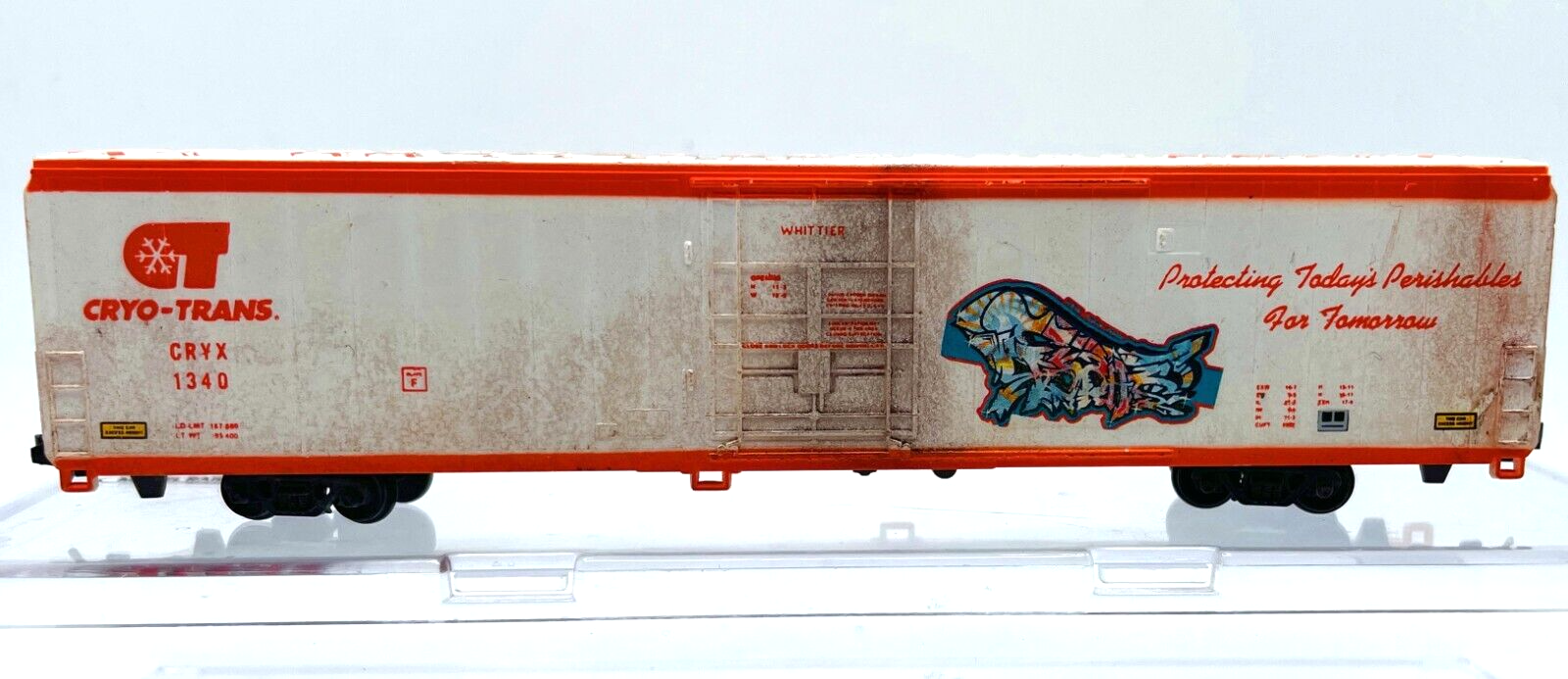 N WALTHERS CRYOGENIC REEFER CRYO-TRANS CRYX 1340 WEATHERED GRAFFITI | eBay