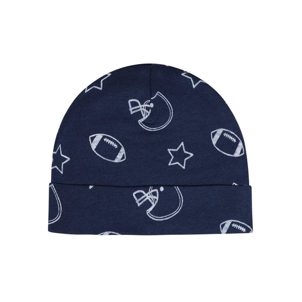 Gerber Baby Boys 8 Piece All Star Mittens & Caps Set Size Newborn NEW Sports - Image 3 of 4