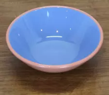 Lindt Stymeist - Colorways -Coupe Cereal Bowl - Salmon / Blue - 6 1/2" diameter