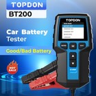 TOPDON BT200 Car Battery Tester 12V 24V Load Tester Charging Cranking Analyzer