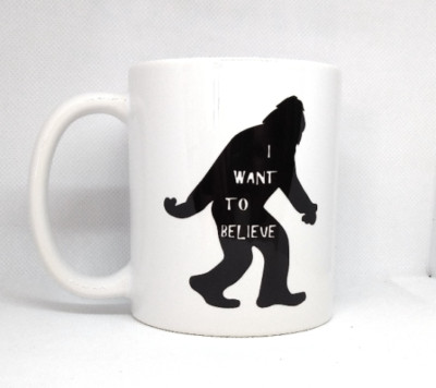 Bigfoot I Want To Believe Ceramic Coffee Mug | Coffee Cup | 11-Ounce Mug