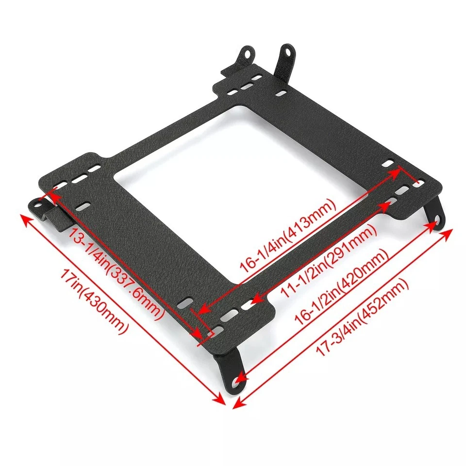 For 1993-2007 Subaru Impreza WRX STI Racing Seats Base Bracket Rail Track Pair - Image 2 of 4