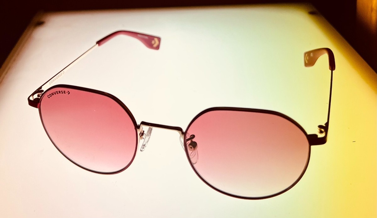Converse Mens Round Metal Pink Gold Sunglass , Pink Gradient  display picture 1