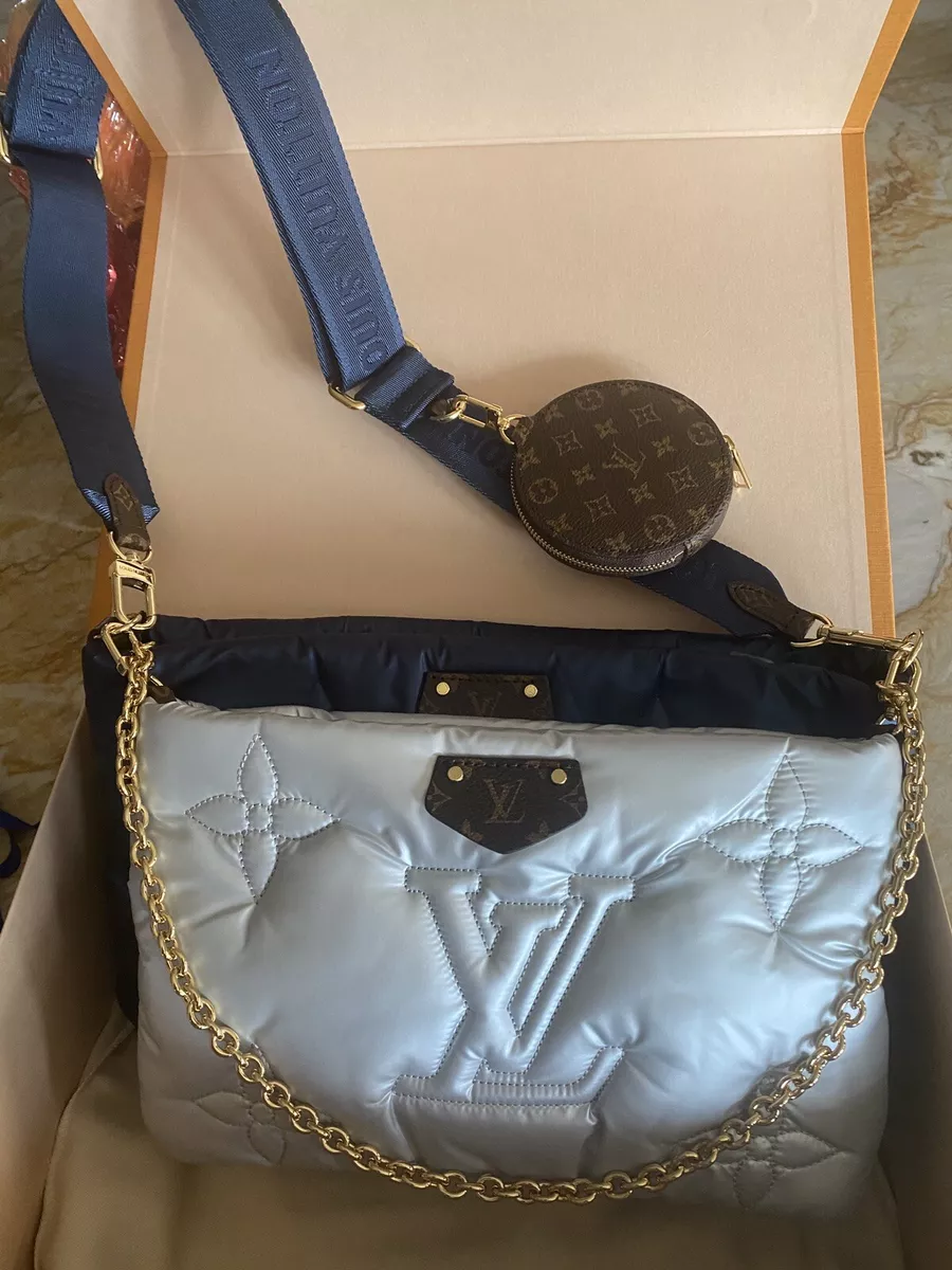 Louis Vuitton multi pochette bag blue strap handbags shoulder