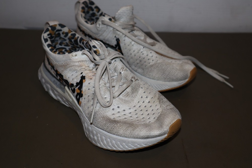 Nike Women React Infinity Run FK 2 Leopard Running Shoes US 7.5