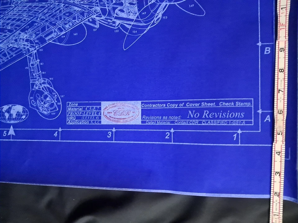 Model Airplane Large Printed Plan RC Scale Plane Drawing A6m2 P26 - Image 3 of 3