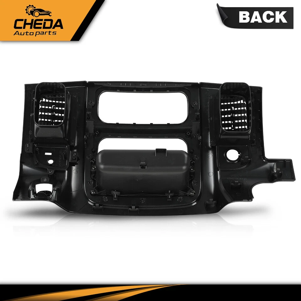 Fit For 2002-2005 Dodge Ram Center Dash Radio Trim Air Vent Bezel Panel Black - Image 3 of 4