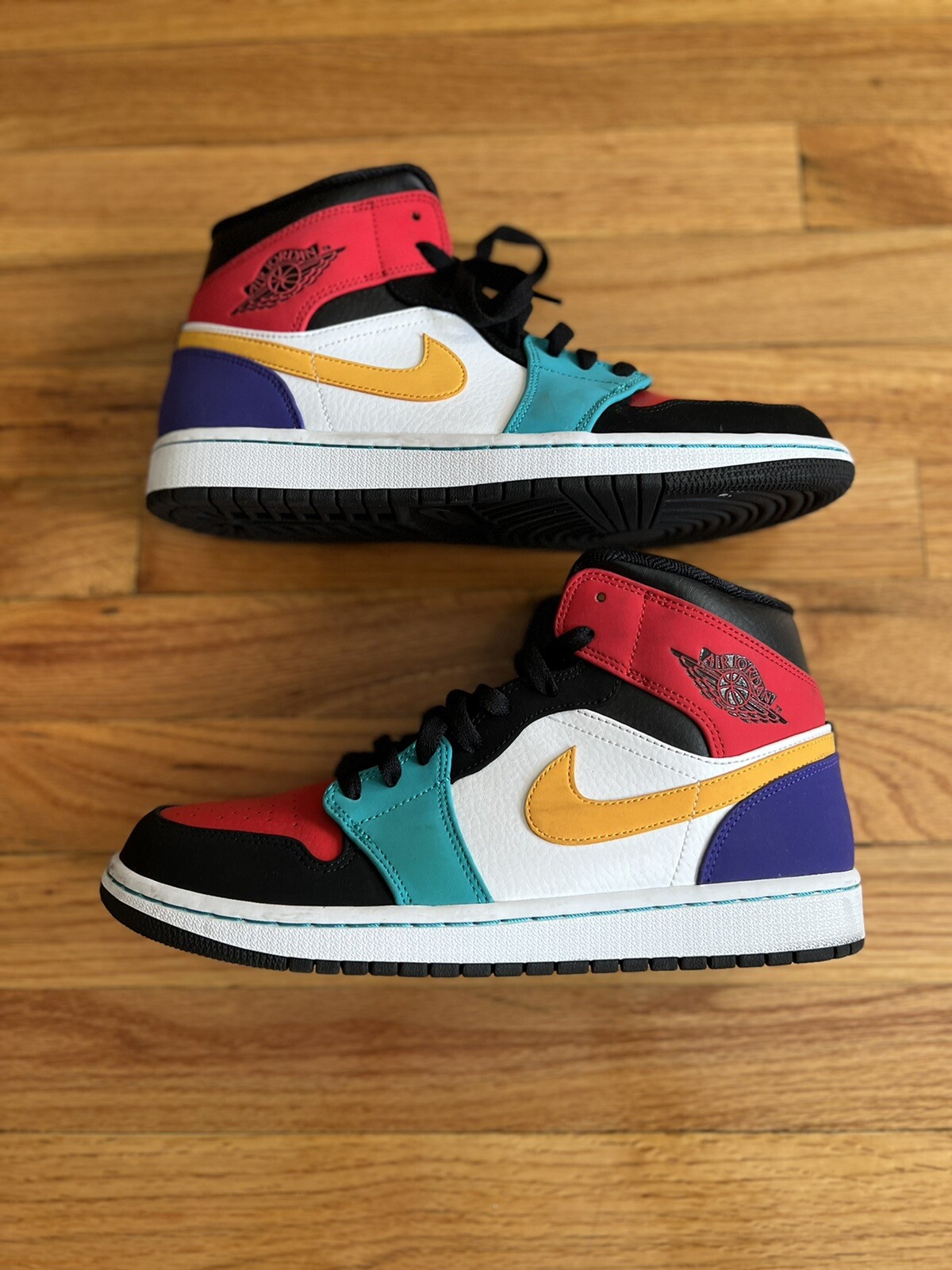 jordan 1 mid bred multicolor