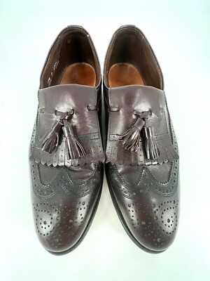Men\'s Allen Edmonds Arlington Loafers 9 D Allen Edmonds Arlington Black Wingtip Brogue Tassel Loafers  main image 3
