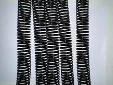 Plastic Coils 28 mm Diameter 4:1 Pitch 12" Length Black Color 40 Qty U.S. Made