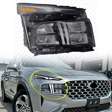 For 2021 2023 Hyundai Santa Fe LED Projector Headlight Assembly Right Passenger