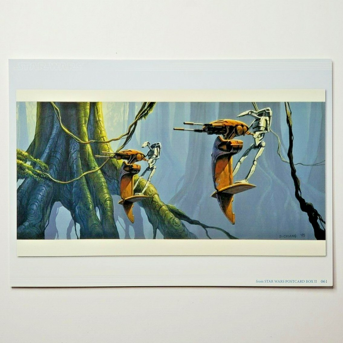 Star Wars Phantom Menace Concept Art Postcard Battle Droid Naboo