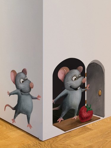 Xiyocadt Mäuse Aufkleber - 15x14cm Wanddeko Mit Süßem Cartoon Design