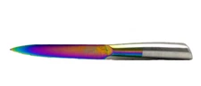 Thyme&Table Non-Stick Coated High Carbon Titanium Rainbow Kitchen Knife 5" Blade