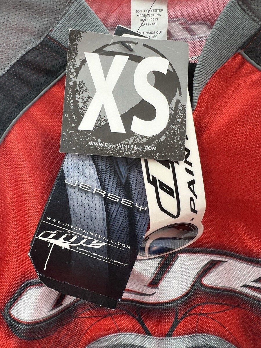 Dye Paintball Men's Jersey Red Ironmen Padded Pullover Mesh