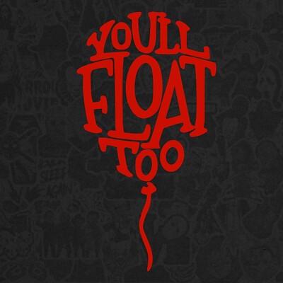 IT Pennywise Balloon Horror Movie Logo Die Cut Vinyl Decal Sticker Car Window