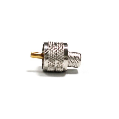 UHF PL259 macho engarce RG8 LMR400 RG213 RF conector recto niquelado - Imagen 6 de 7