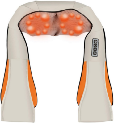 OneAlps Shiatsu Massaggiatore Schiena Cuscino Cervicale Shiatsu Con Funzione Calore Massager Del Collo E Spalle Bianco - Foto 7