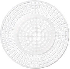 Cousin DIY Per, White (40000718) Raised Center round Plastic Stitching Canvas, 7