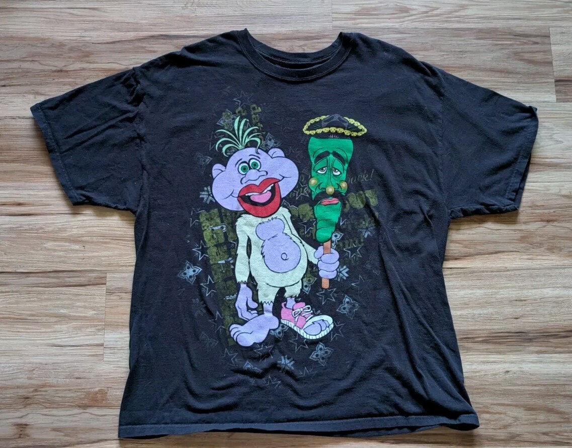 Jeff Dunham Comedy T Shirt Mens XL Black Soft Peanut Jose Jalapeño