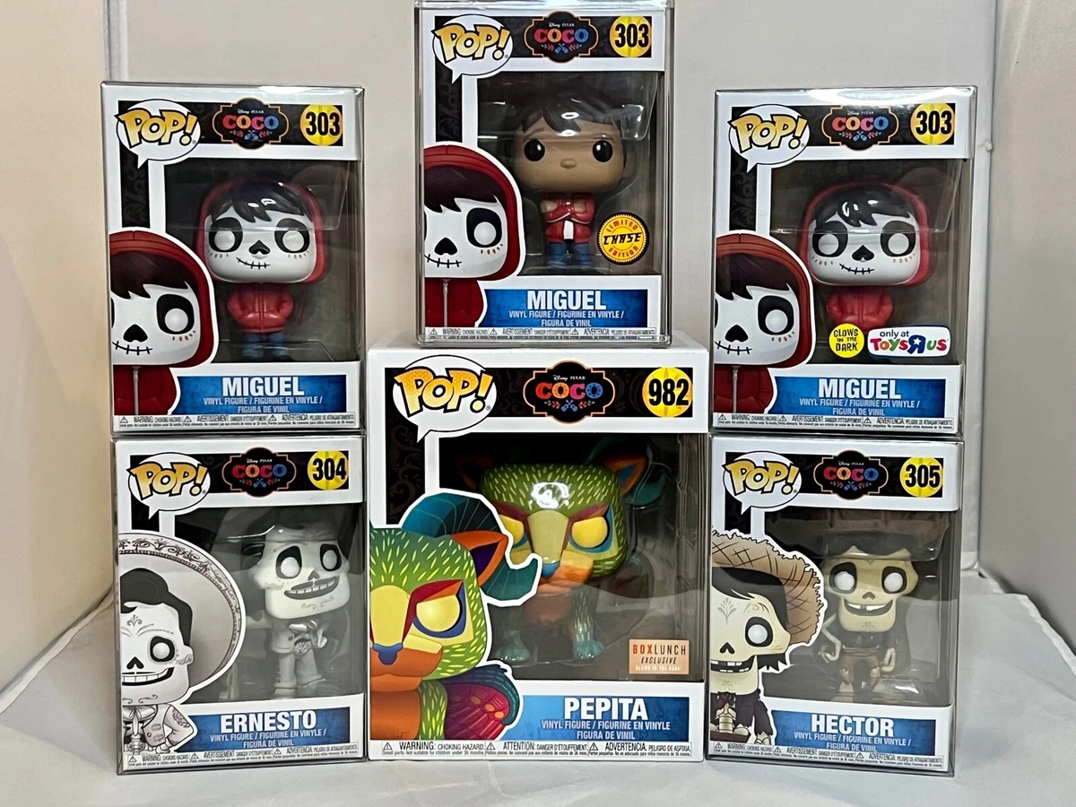 Funko Pop! Disney Pixar Coco Vaulted Set of 6 (Miguel, Hector, Ernesto,  Pepita)