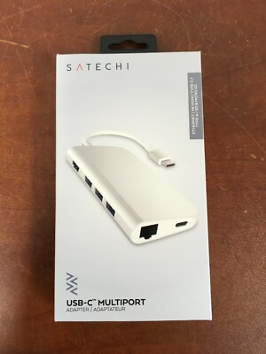 Satechi USB-C Multiport Adapter Ethernet/4k HDMI/Type-C/Type A/SD & MICRO SD