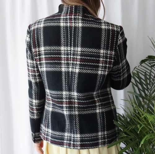 Chaqueta Vittoria Verani de lana a cuadros Reino Unido 10 - Imagen 4 de 4