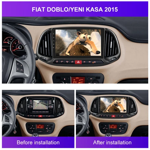 32G Für Fiat Doblo 2015-2019 Android 13 Autoradio CarPlay GPS Navi RDS BT DE - Bild 2 von 13