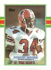 1989 Topps #340 Robert Moore Atlanta Falcons Football Card