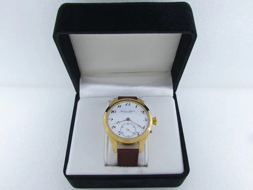 IWC Schaffhausen Chronometer MARRIAGE!!! Antique Swiss Gold Men Watch EXCELLENT
