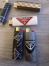 New 3 Bic Lighters Prada Very Well Made Design Bic Lighters
