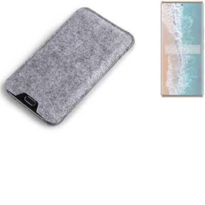 Filz Hülle für Tecno Phantom X2 grau Sleeve Case Tasche Schutz Hülle