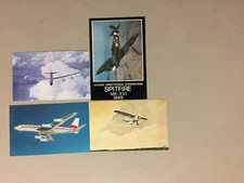 Four AIRPLANES  post cards