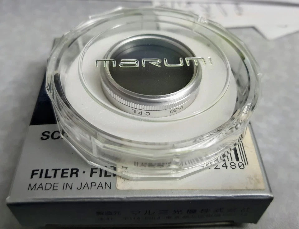 30mm CIRCULAR POLARIZER CIR PL Lens Glass FILTER CPL 30 mm Japan Marumi C-PL V30 - Image 2 of 2