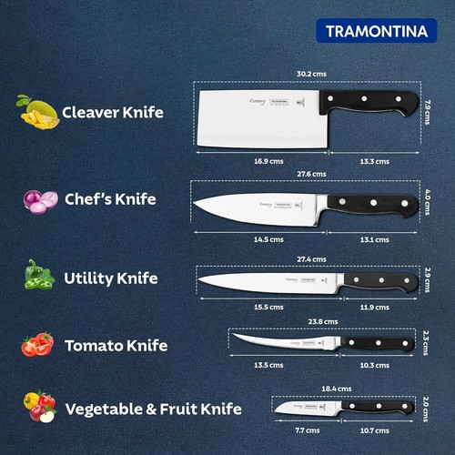 TRAMONTINA Century Stainless Steel Cleaver Knife/ 7" | Meat Knife NSF Certified - Picture 8 of 8