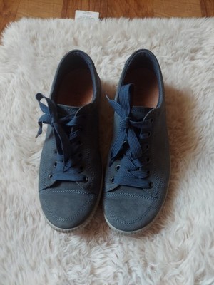 Legero Suede Shoes Blue Grey Womens 7 