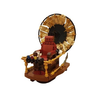 Bausteine The Time Machine Modell mit drehbarer Schale 423 Blöcke Spielzeug