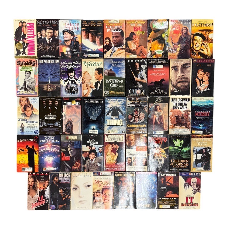 Lot of 44 VHS Movies, Mixed genre Classics Vintage | eBay